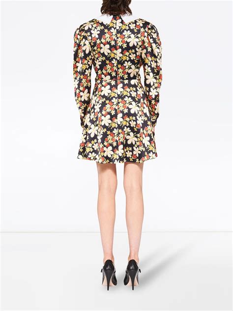 miu miu printed sable dress|Miu Miu.